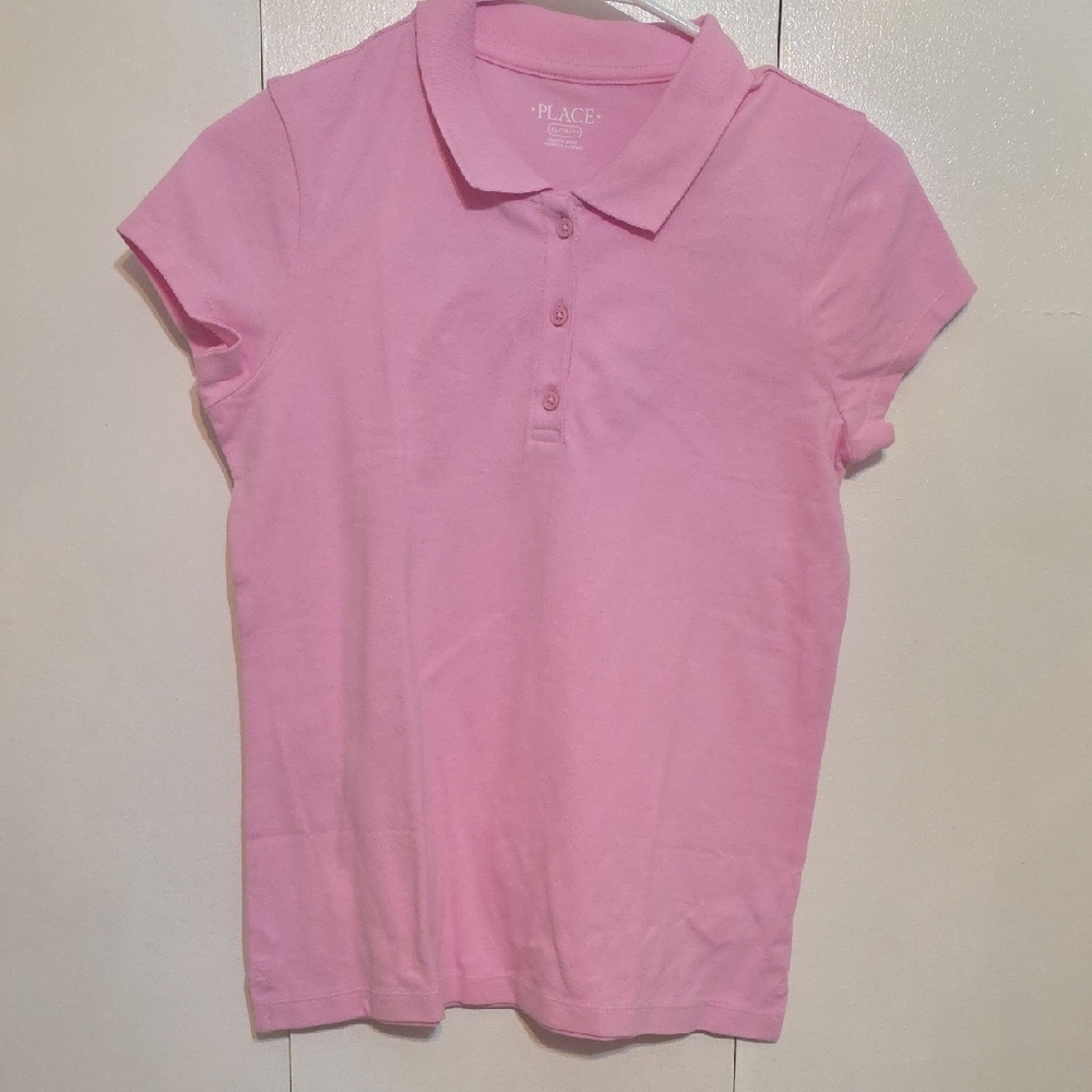 NWT-The Children's Place Pink Polo Shirt